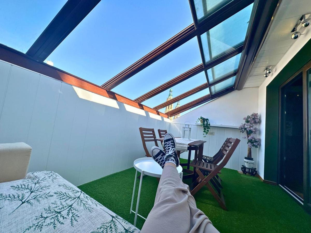 Dos Torres Atico - Solarium Privado En Calle Alfonso I Saragossa Zewnętrze zdjęcie
